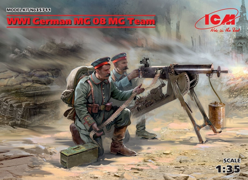 ICM 1:35 Wwi Ger. Mg08 Mg Team (2)