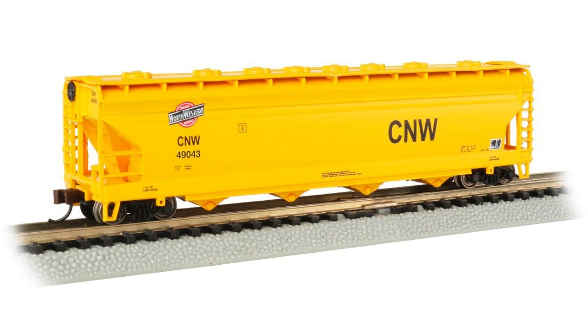 Bachmann Chicago & N/Western #49043 ACF56ft Centre Flow Hopper. N