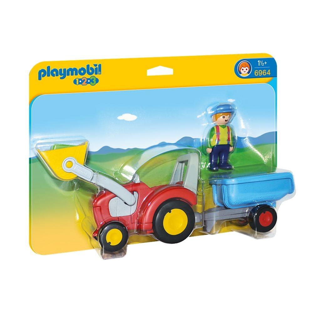 Playmobil 1.2.3 Tractor with Trailer