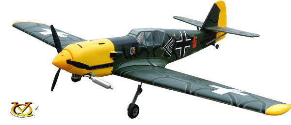 VQ Models Messerschmitt BF109 46/62 EP:RBBM40, 1570mm WS, 6CH RC