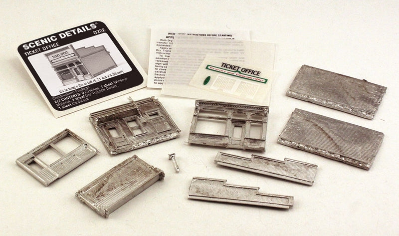 Woodland Scenics Ticket Office Sc Details, HO Scale