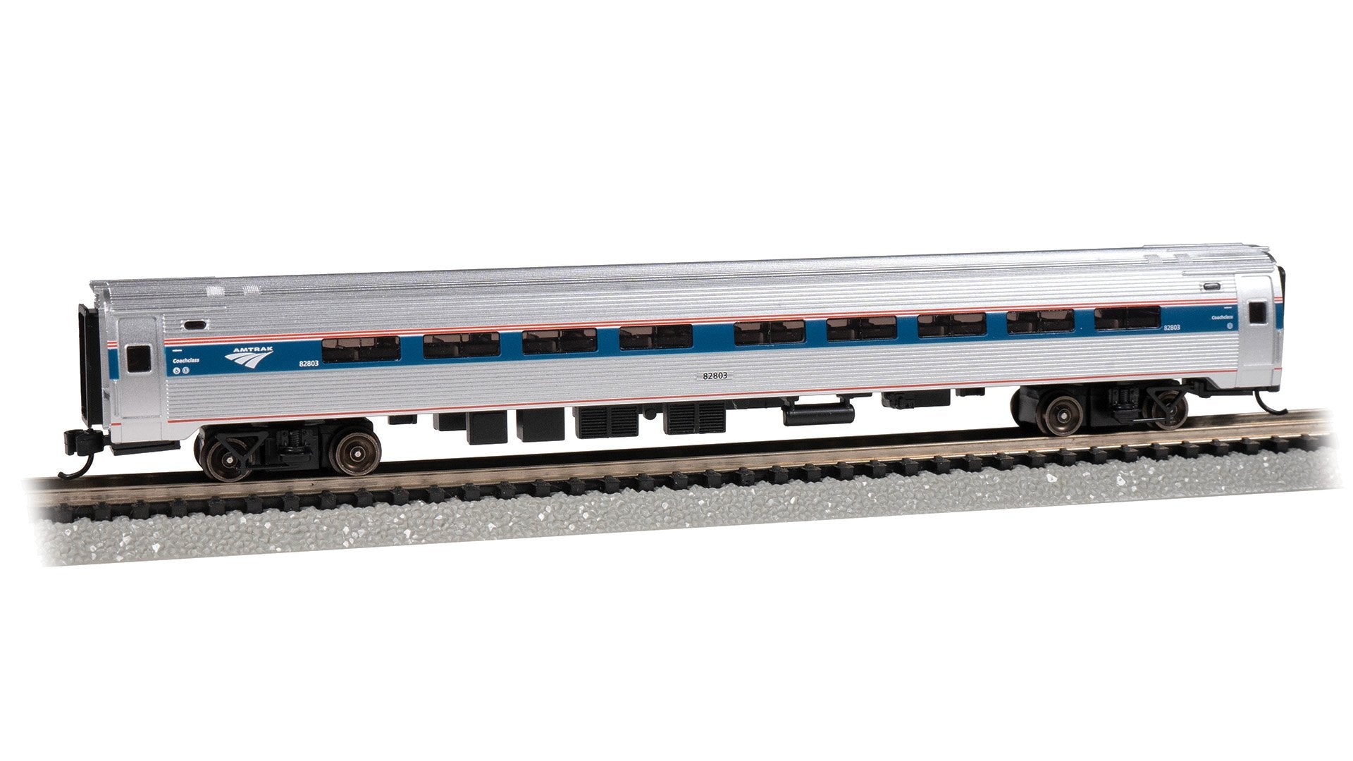 Bachmann BUDD Amfleet I #82803 Coach Class Car, Phase VI, N Scale