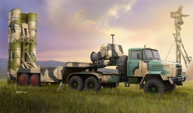 Hobbyboss 1:35 Russian Kraz-260B TractorW/5P85 Tel S-300PMU