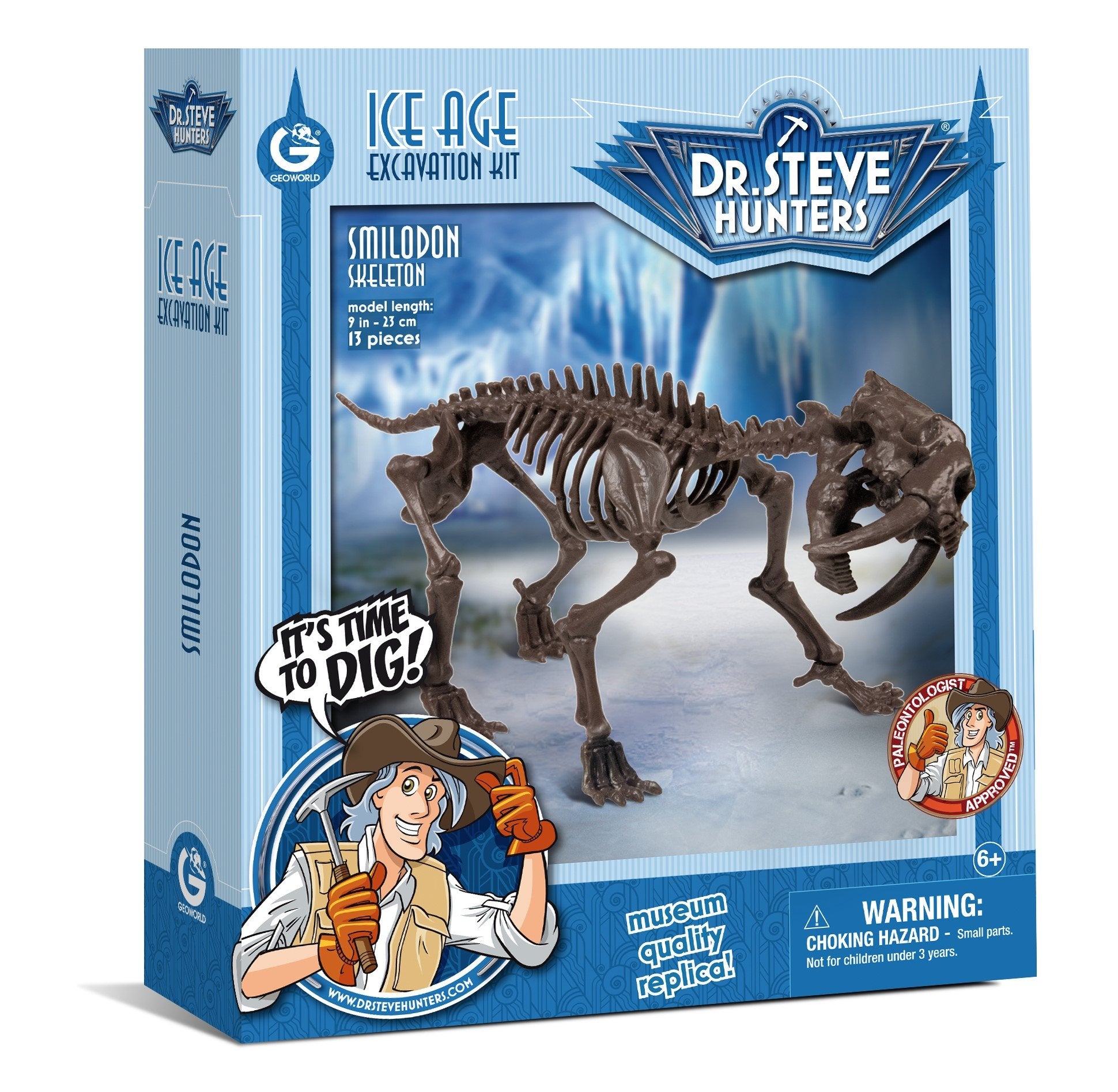 Dr. Steve Hunters Smilodon Skeleton IceAge Excavation Kit