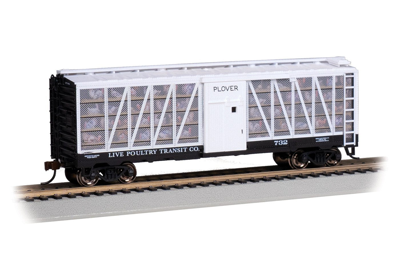 Bachmann Live Poultry Transit Co. #732 w/Turkeys. LPTX. HO Scale