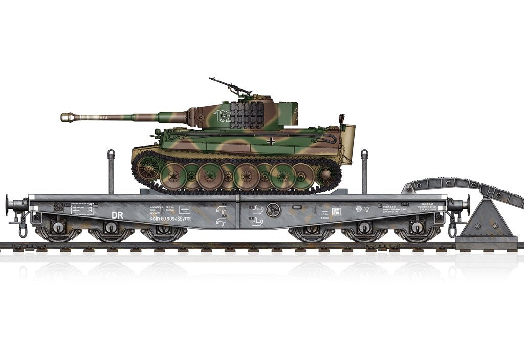 Hobbyboss 1:72 Schwere Platiformwagen SSYMS 80&Pz, Kpfw.V1 Ausf.E SD.K