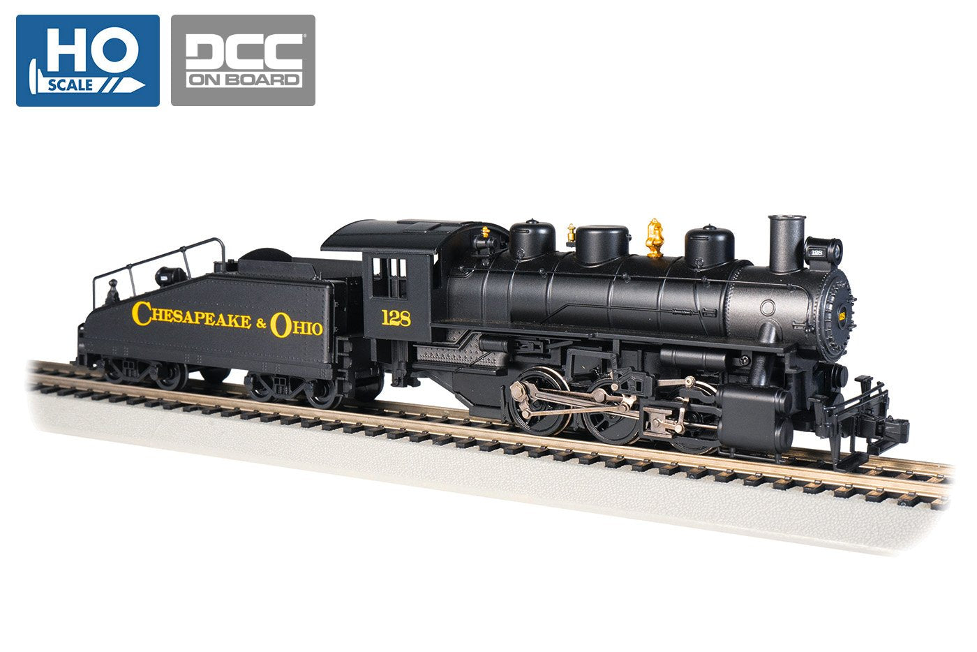 Bachmann Chesapeake & Ohio #128 USRA 0-6-0 Loco & Slope Tender. HO