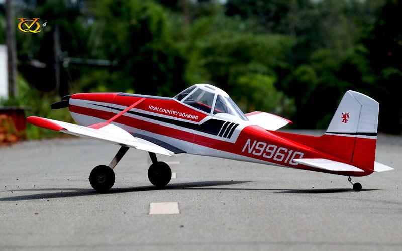 VQ Models Cessna 188 AgWagon 60-90 /EP US. Vers. Red/White 1920mm WS