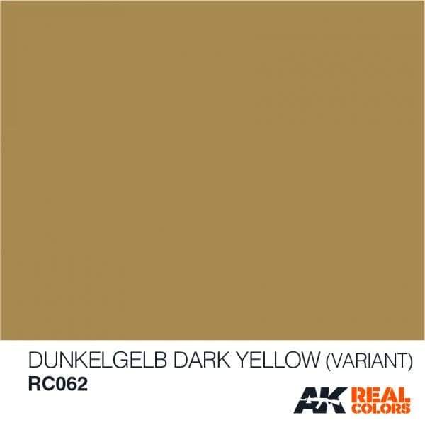 AK Interactive Real Colours Dunkelgelb Dark Yellow (Variant) 10ml