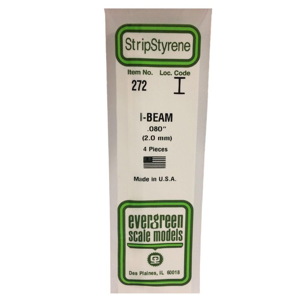 Evergreen Plastic I-Beam .080(2.0 Mm)-4