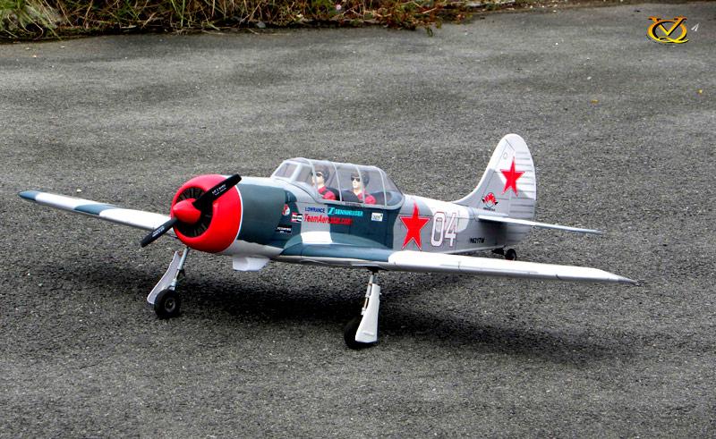 VQ Models Yak 52 Soviet Trainer 2 Place46/62 4C/EP, 1540mm WS, 5Ch RC