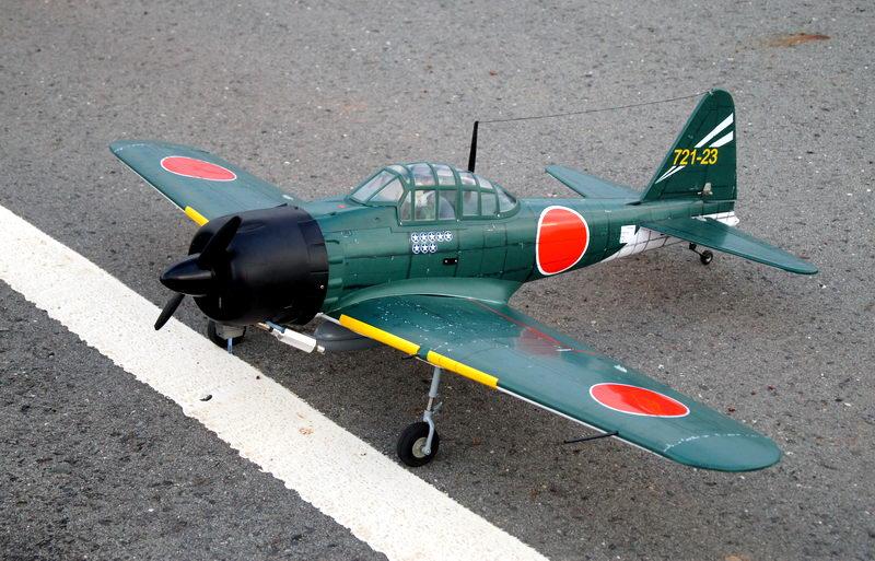 VQ Models A6M5 Zero 46/62 EP/GP, 1580mmWS Green, 5Ch RC