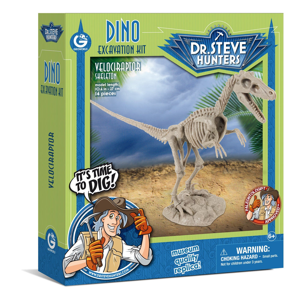 Dr S. Hunters Velociraptor Skeleton DinoExcavation Kit