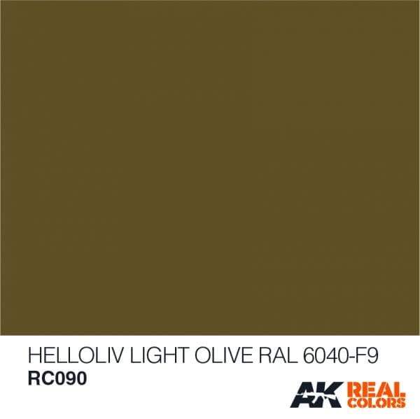 AK Interactive Real Colours Helloliv-Light Olive RAL 6040-F9  10ml