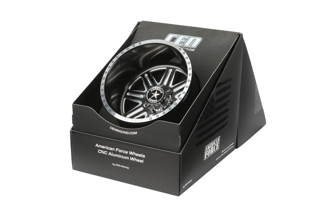 Cen Racing Forged Alloy CNC American Force Legend SS8 Wheel (-18,Black