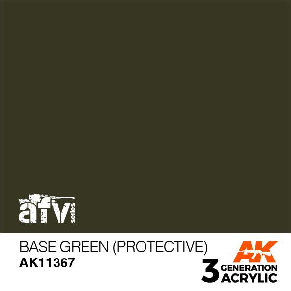 AK Interactive Acrylic Base Green (Protective)