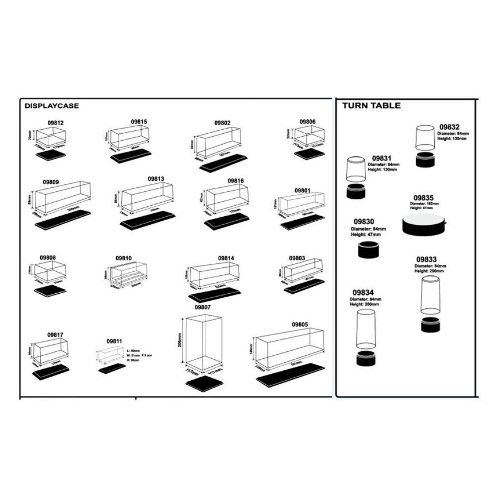 Master Tools VM Display Case 117x117x206mm