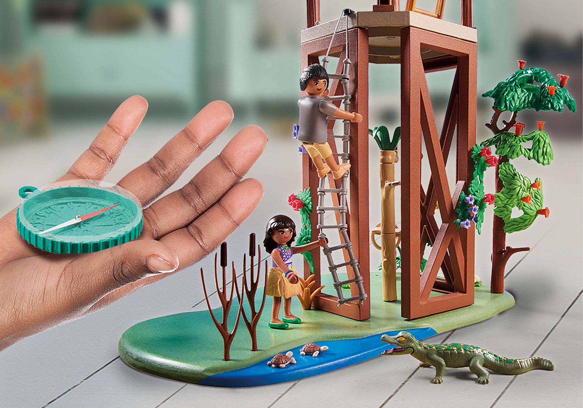 Playmobil Research Tower with Compass