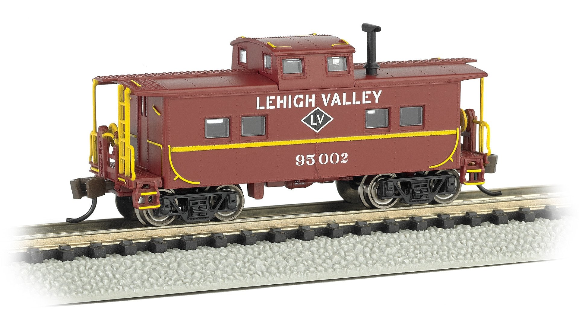 Bachmann Lehigh Valley #95002 NE Style Steel Cupola Caboose. N Scale