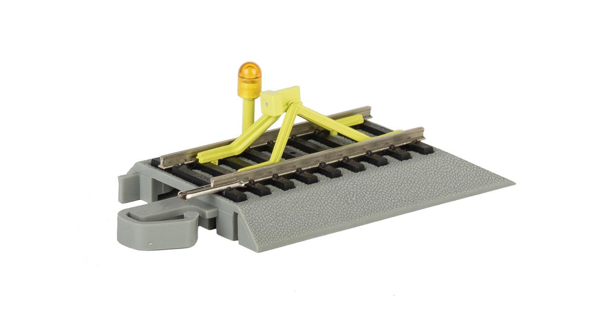 Bachmann, Nickel Silver E-Z Track Flashing LED Bumper, HO Scale