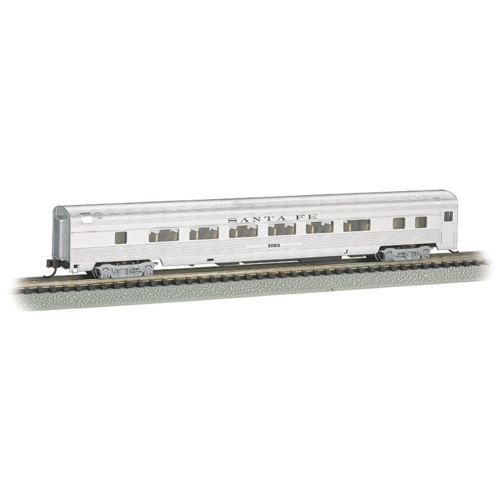 Bachmann, Santa Fe #3083 Streamline Fluted Coach Car, Lit Int. N Scale