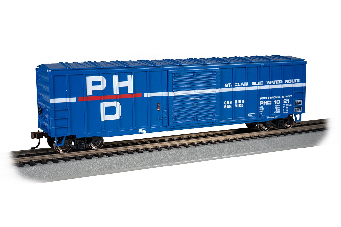 Bachmann Port Huron & Detroit #1021 ACF50.5ft O/Side Braced Boxcar.HO