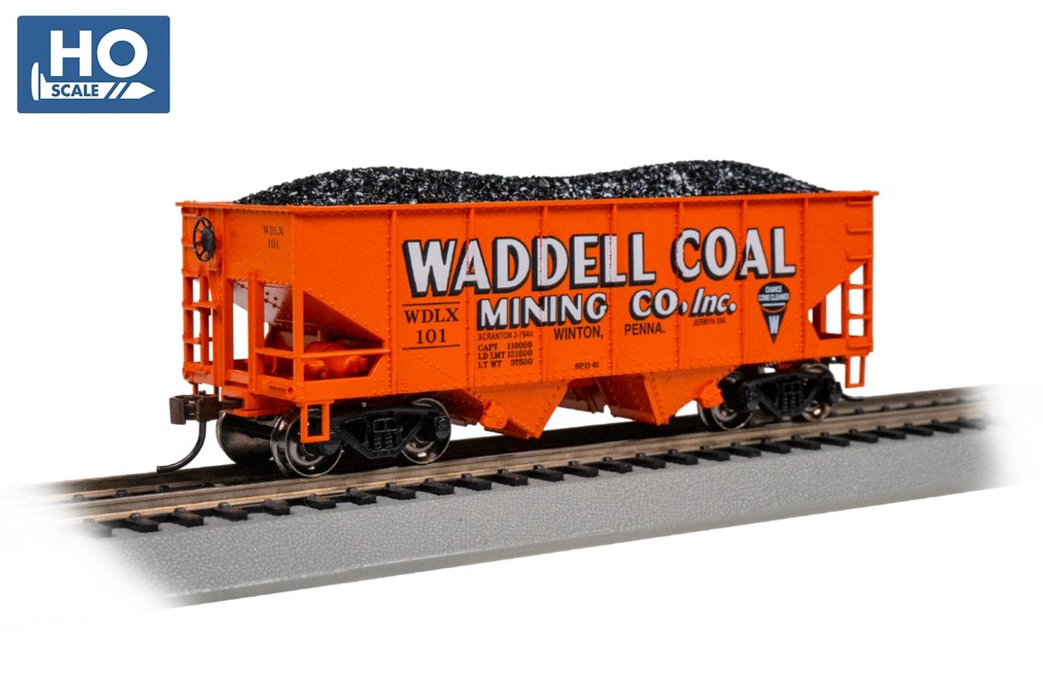 Bachmann Waddell Coal #101 USRA 55 Ton Outside Braced Hopper. HO Scale