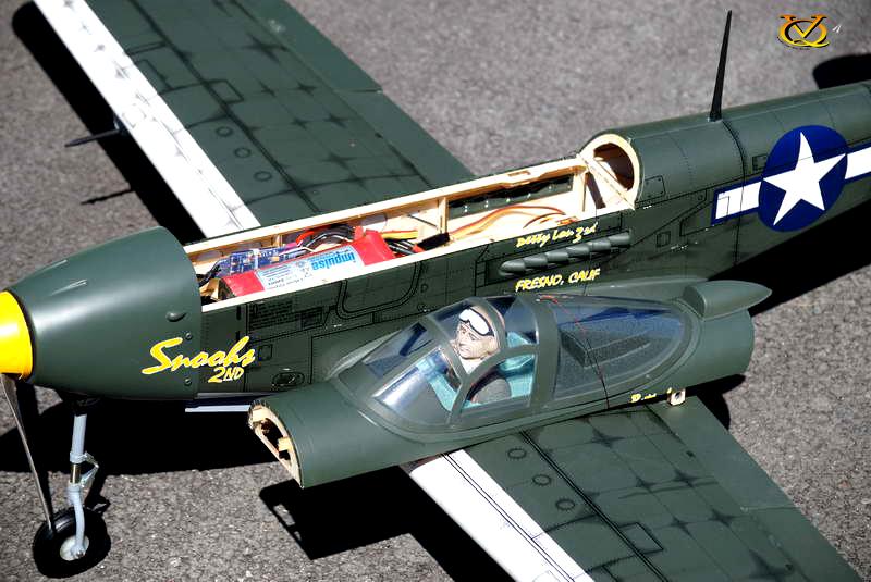 VQ Models P-39 Airacobra 46-62 /EP Summer Camo, 1580mm WS, 4Ch RC