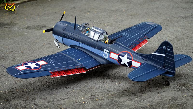 VQ Models SBD-5 Dauntless w/Flaps 46-62/EP, 1540mm WS, 8Ch RC