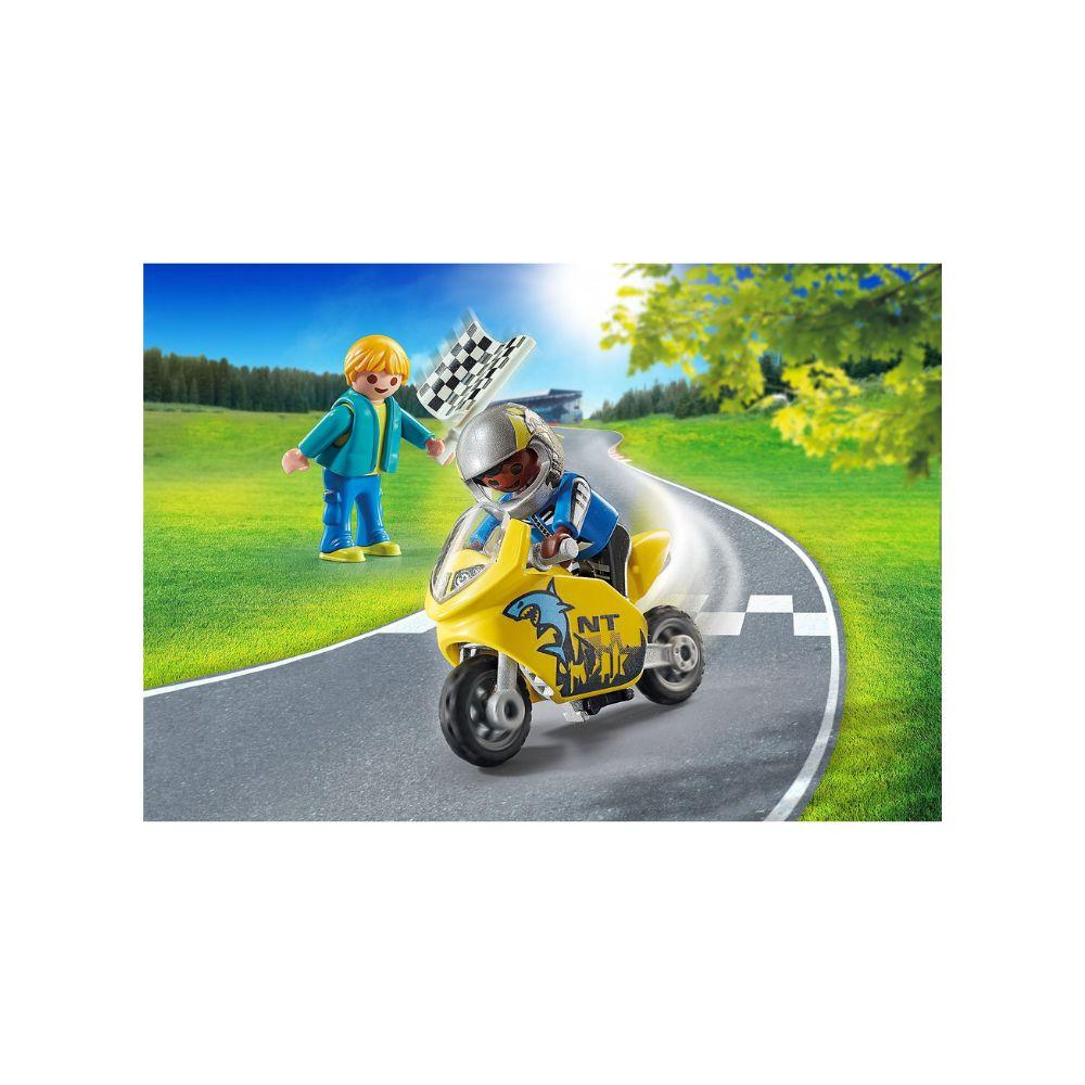 Playmobil Boys with Motorcycle