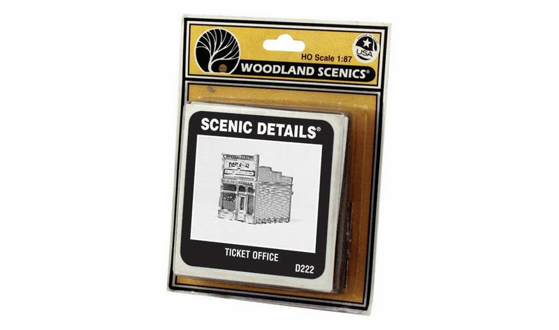 Woodland Scenics Ticket Office Sc Details, HO Scale