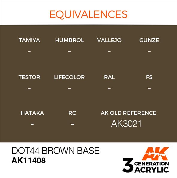 AK Interactive Acrylic Dot44 Brown Base