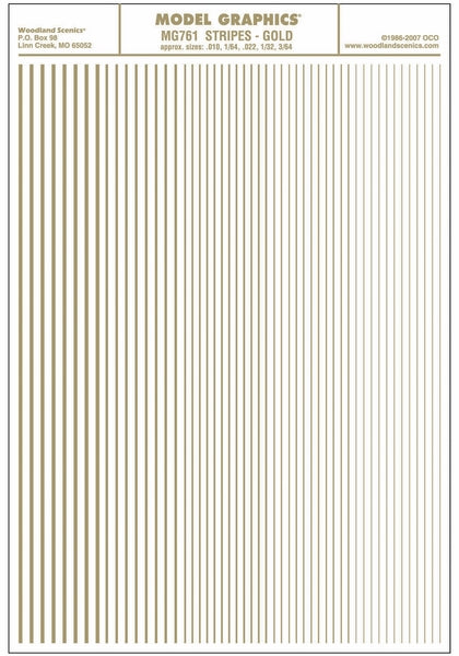 Woodland Scenics Stripes Gold Dt