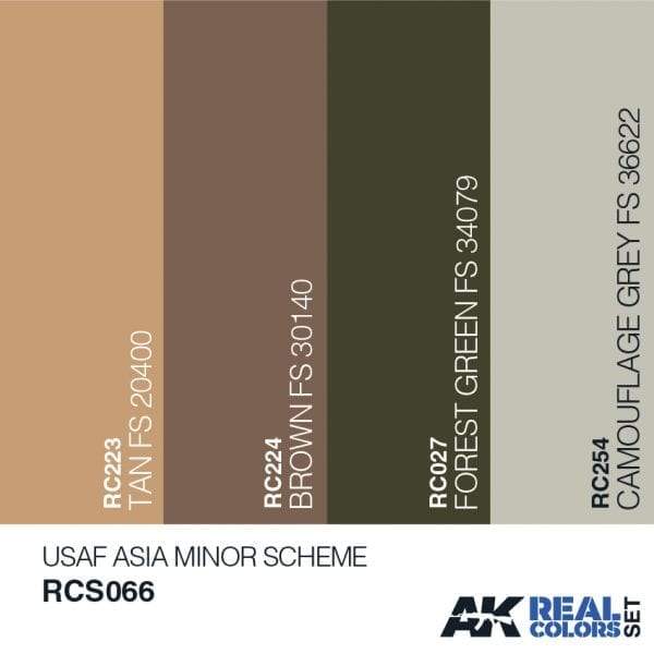 AK Interactive Real Colours USAf Asia Minor Scheme Set