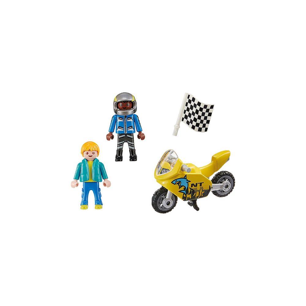 Playmobil Boys with Motorcycle