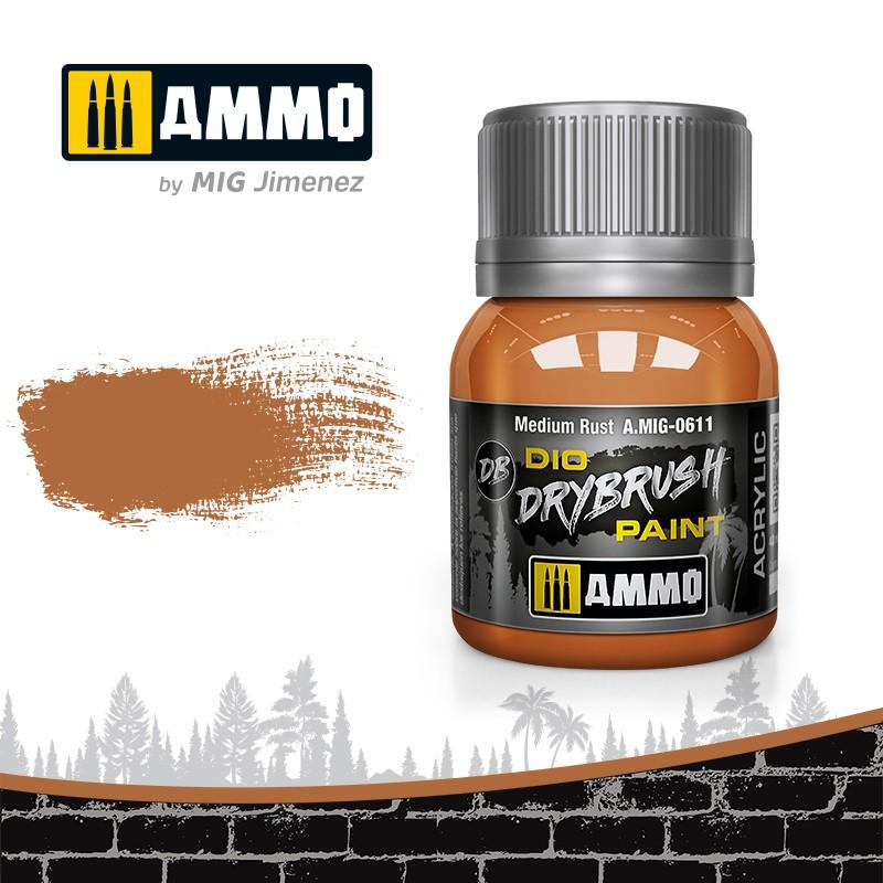 Ammo Drybrush Medium Rust 40ml