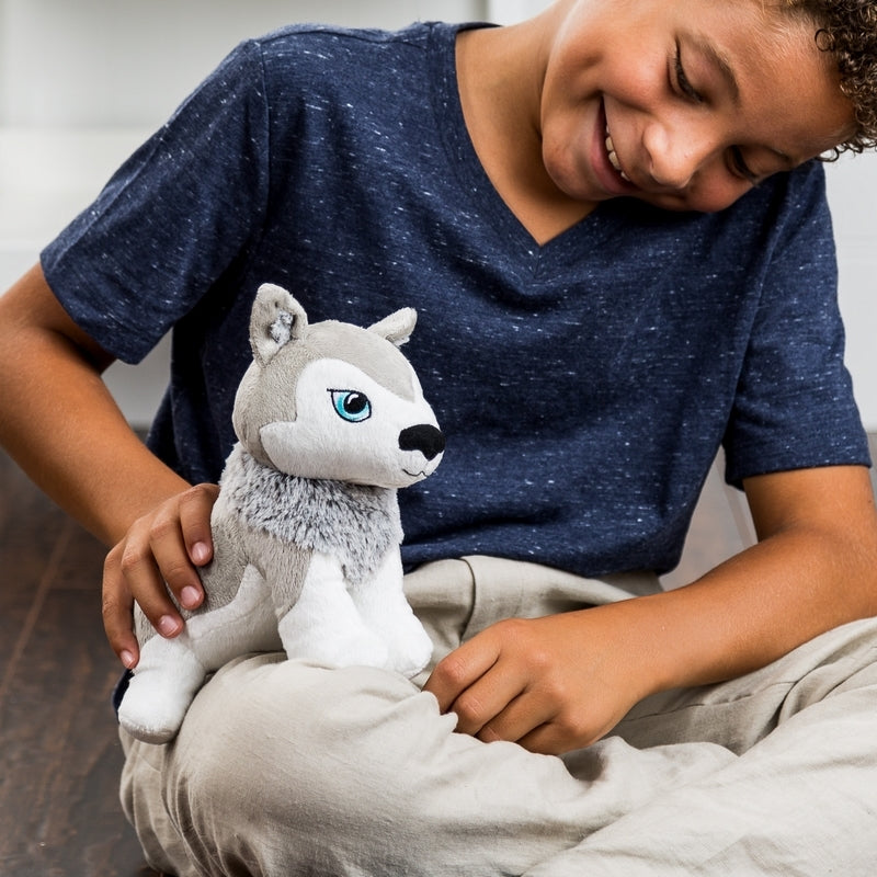 Portable North Pole Husky Plush