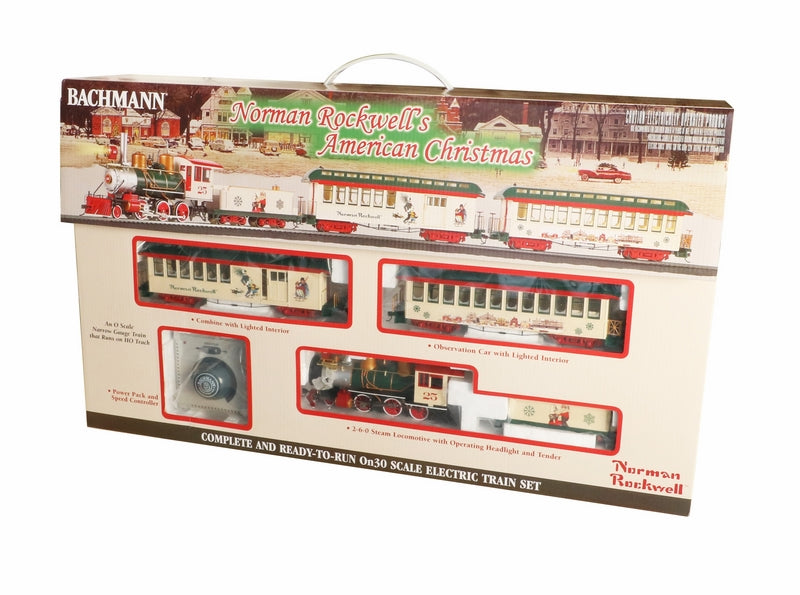 Bachmann Norman Rockwell's American Christmas Train Set. On30