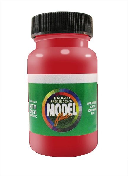 Badger Modelflex Railroad Signal Red 1Oz