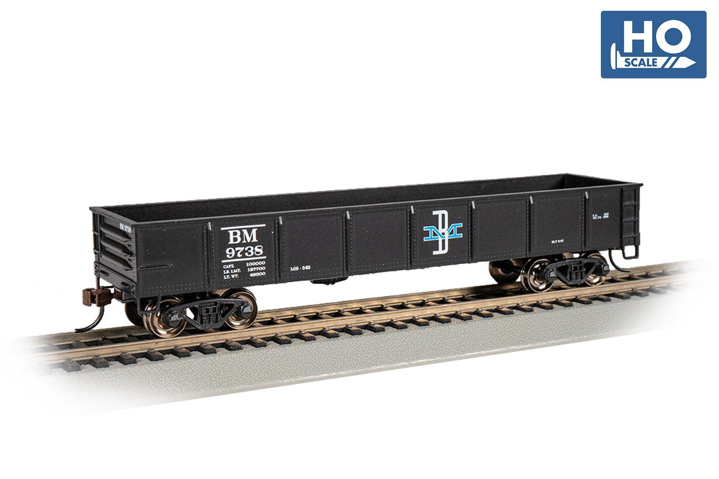 Bachmann Boston & Maine #9738 40ft Gondola. HO Scale