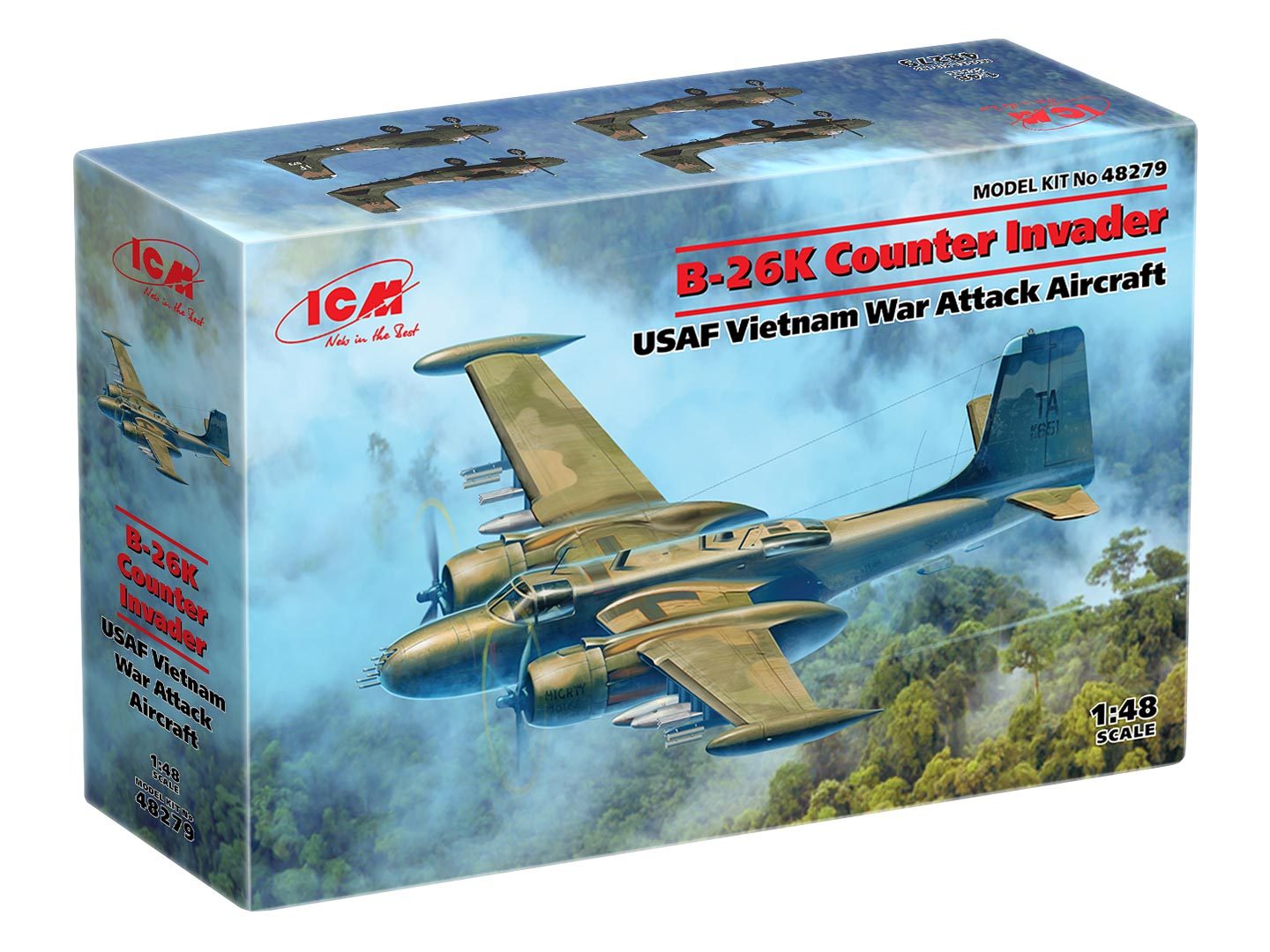 ICM 1:48 B-26K Counter Invader USAF Attack Aircraft