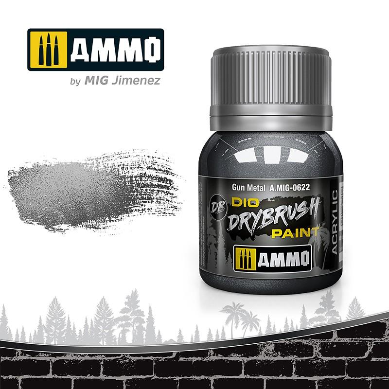 Ammo Drybrush Gun Metal 40ml