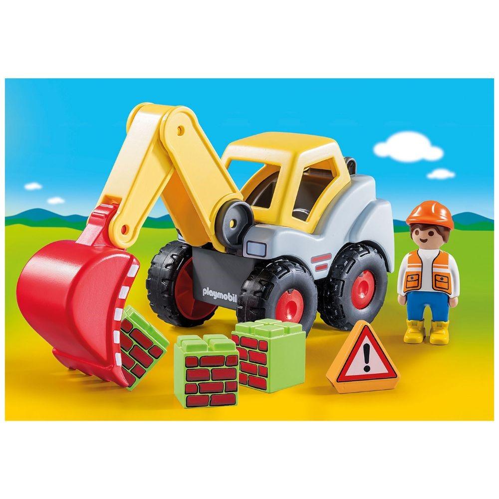 Playmobil 1.2.3 Shovel Excavator