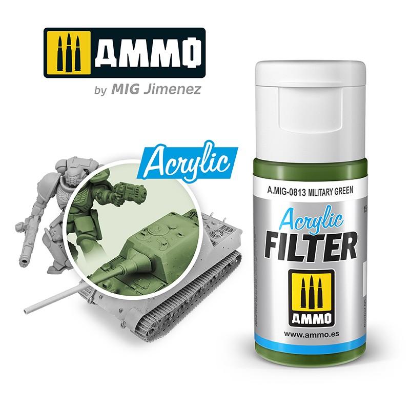 Ammo Acrylic Filter Military Green