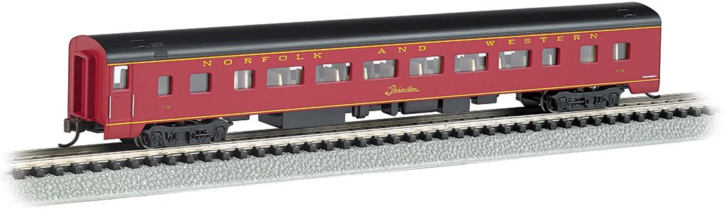 Bachmann, Norfolk & Western 85ft SmoothSided Coach #1728, N Scale