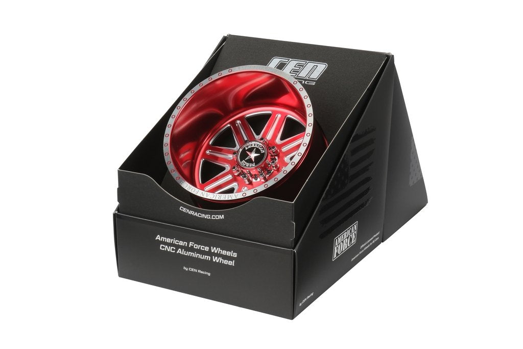 Cen Racing Forged Alloy CNC American Force Legend SS8 Wheel (-18,Red)