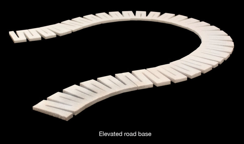 Woodland Scenics 1/4In Road Riser-4/Pkg2' Ea