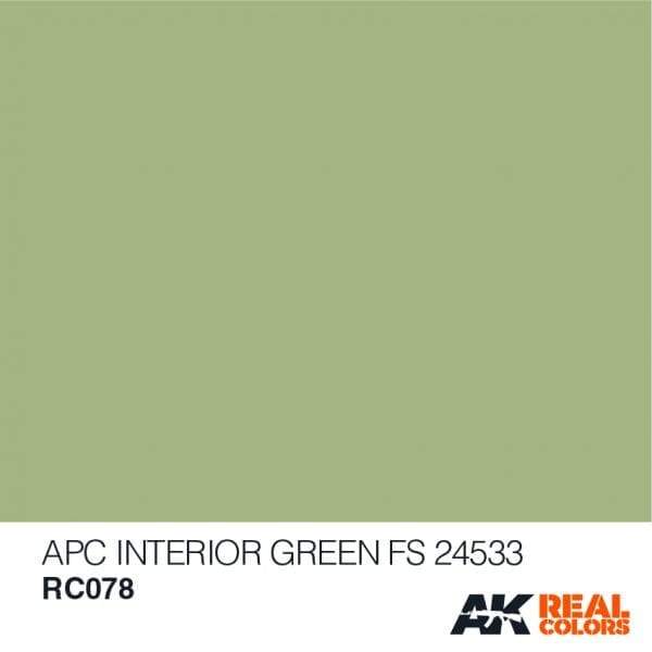 AK Interactive Real Colours Apc InteriorGreen FS24533  10ml