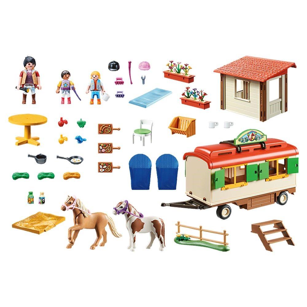 Playmobil Pony Shelter with Mobile Home