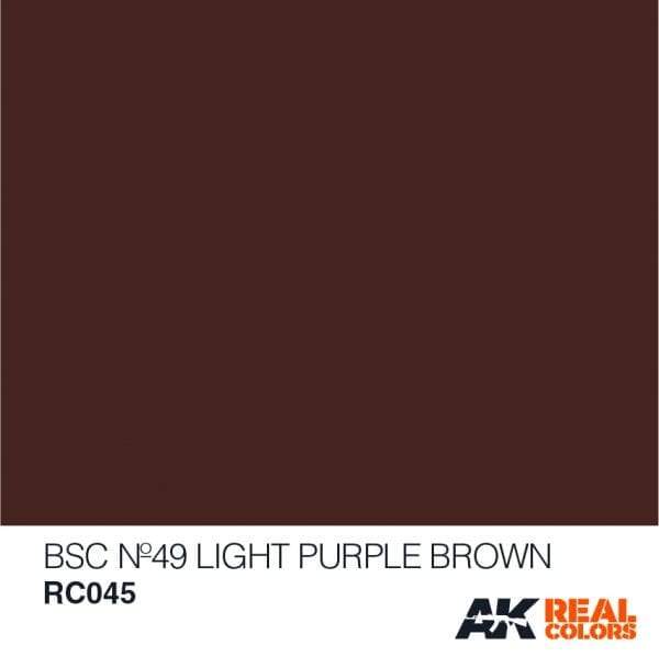 AK Interactive Real Colours Bsc Nº49 Light Purple Brown 10ml